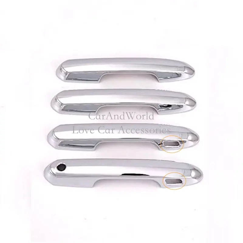 02-White Two Holes Углеродное волокно для Toyota RAV4 RAV 4 наружная дверная ручка Чаша-держатель панель крышка литья рамка планки автомобильные аксессуары - Цвет: 02-White Two Holes