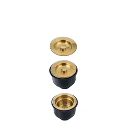 Brushed Gold Kitchen Drains Stainless Steel Kitchen Accessories Set for Gold Kitchen Sinks