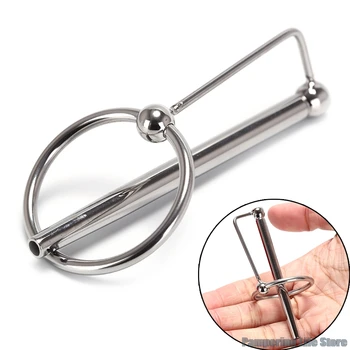 80mm Urethral Plug Urethral Dilators Stretching Sex Toys For Men Masturbator Catheters Stainless Steel Penis Plug Sex Products 2