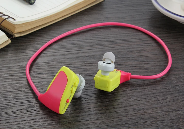 Беспроводные наушники MP3 студенческие спортивные беговые беспроводные наушники одна машина MP3 носимый музыкальный плеер без потерь