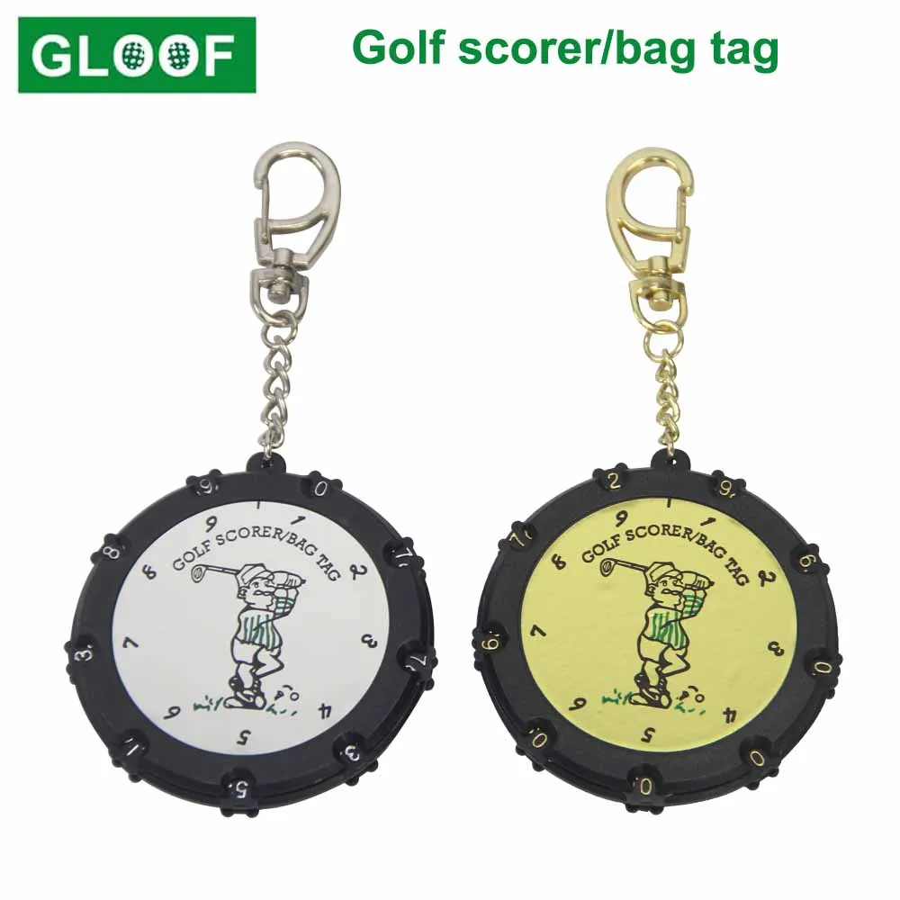 

1Pcs Plastic 18 Holes Golf Stroke Putt Score Card Counter Golf Score Indicator with Key Chain Environmental Golf Score Counter