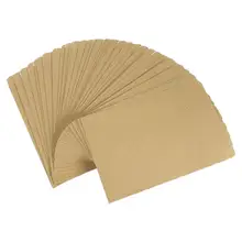 

50Pcs Kraft Paper Envelopes Blank Classic Envelopes Business Letter Envelopes (Khaki)