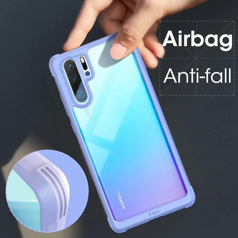 

ASINA Bumper Case For Huawei P30 Pro Silicone Luxury Shockproof Transparent Phone Case For Huawei Mate 20 Pro P30 Coque Capa