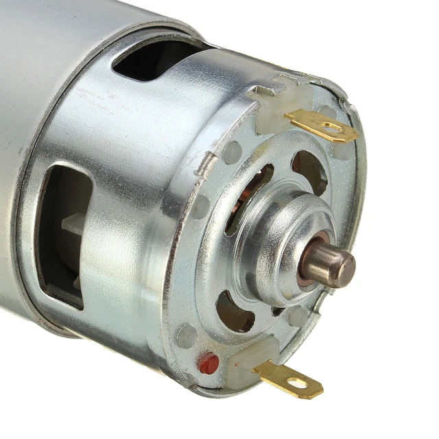 Oumefar 775 DC Motor 12V 775 High Power Electric Motor Brushless High  Torque Gearbox Motors 5mm Shaft Micro Replacement Motor Cylindrical