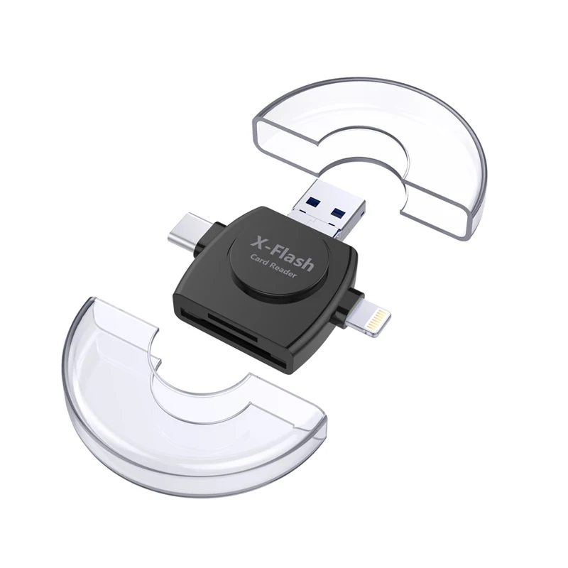 Устройство для чтения карт памяти Micro SD TF USB 2 0 Lightning iPhone 8 X 7 6 Plus iPod iPad OTG|Картридеры|
