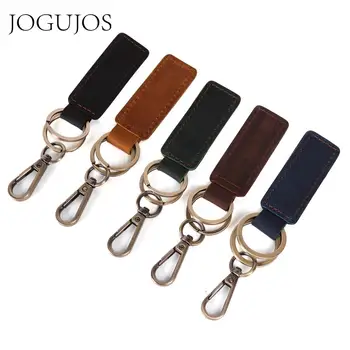 

JOGUJOS Genuine Leather Key Wallet Women Men Keychain Covers Key Holder For Automobile Unisex Keys Housekeeper Keys Organizer