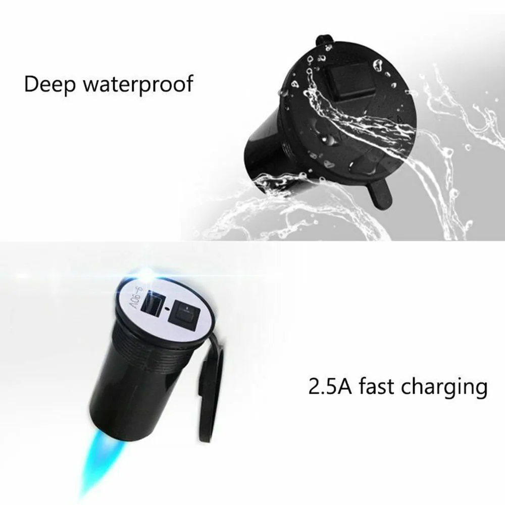 Универсальное зарядное устройство для мобильного телефона мотоцикла USB 12V Колыбель водонепроницаемые аксессуары