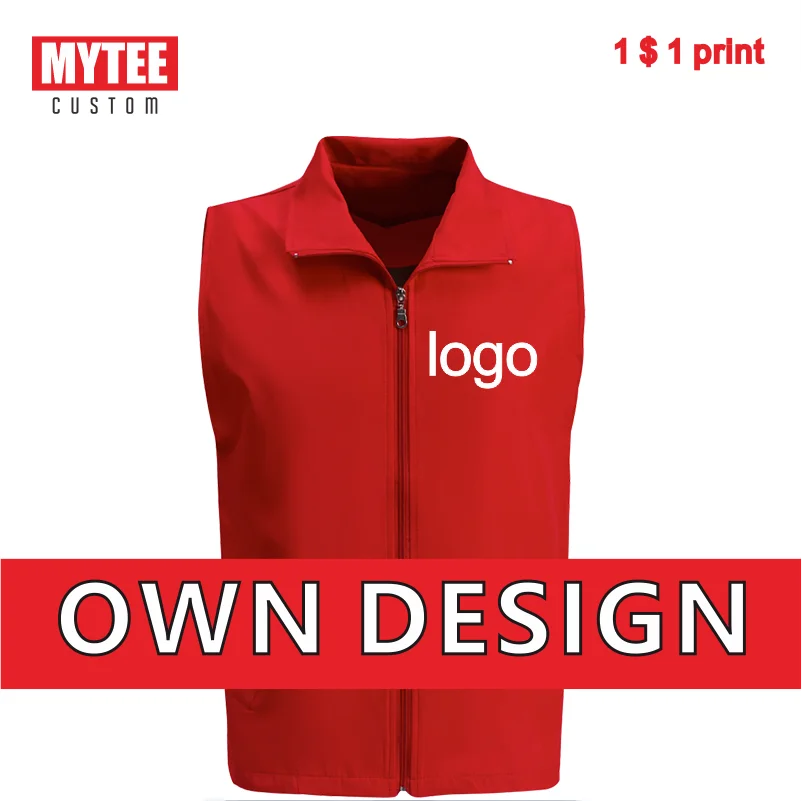 MYTEE 2021 Safety Vest Volunteer Vest Logo Customized Embroidery/Printing Company Group Sleeveless Vest Top Custom Wholesale the volunteer