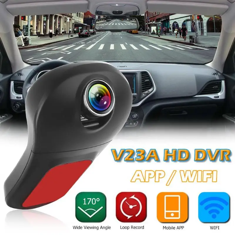 Автомобильный dvr износ камеры-устойчивый V23A FHD 1080p Dash камера 170 градусов объектив g-сенсор WDR WiFi Android система автомобильный dvr рекордер