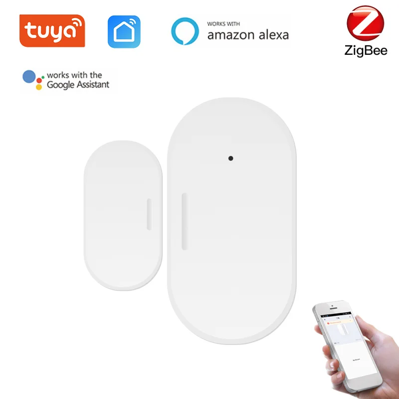 Smart Window Door Sensor Detecter Wireless And Home Work With Alexa Google ZigBee Gateway | Безопасность и защита