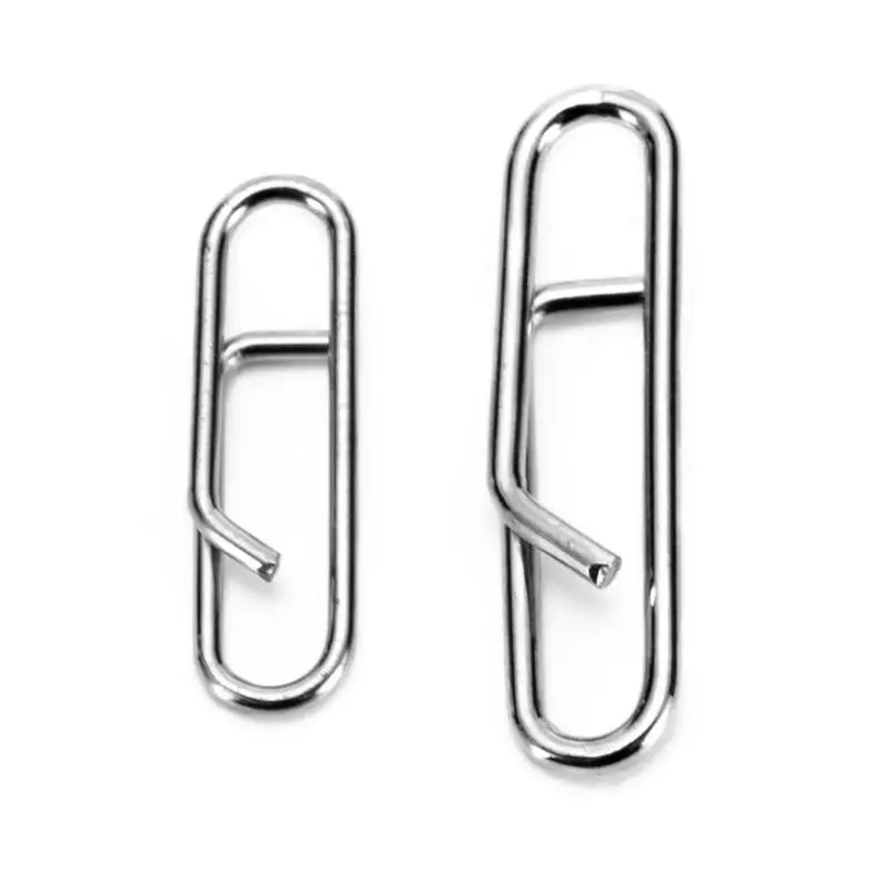 

Hot Sale Fast Link Clips Delicate Design 50pcs Fast Link Clips Snap Oval Quick Change Lead Link Clips Fishing Tackle