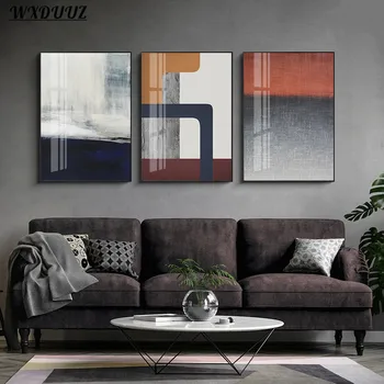 

Nordic Minimalist Retro Abstract Geometry Painting Art Decor Picture Living Sofa Wall Decor Quality Canvas Home Decor Poster