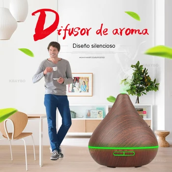 

Air Humidifier Aroma Diffuser With Carve Essential Oil Diffuser Mist Maker for Office Room Bedroom Spa Humidifier7 Color LED