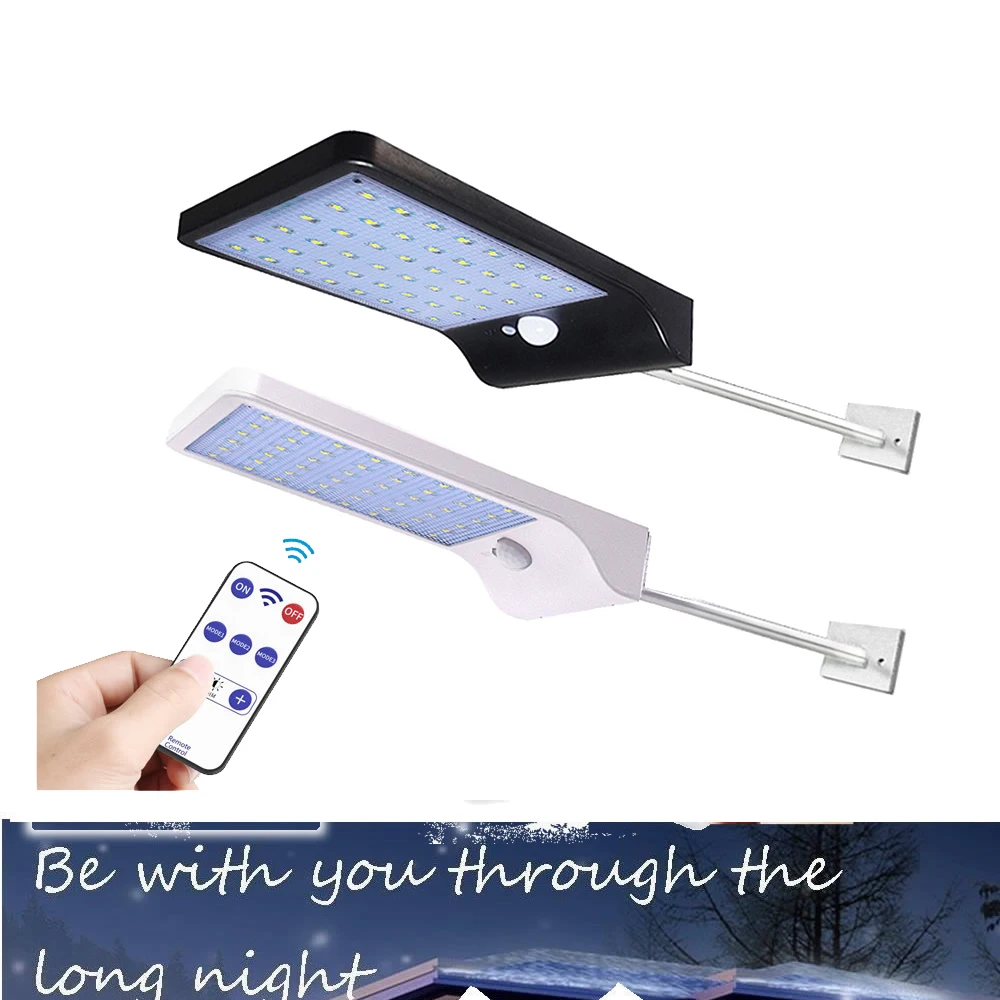 

Aluminum pole 36 LED Solar Light steady on Three Modes Waterproof Outdoor Garden garage yard Street spot flood lights solar lamp