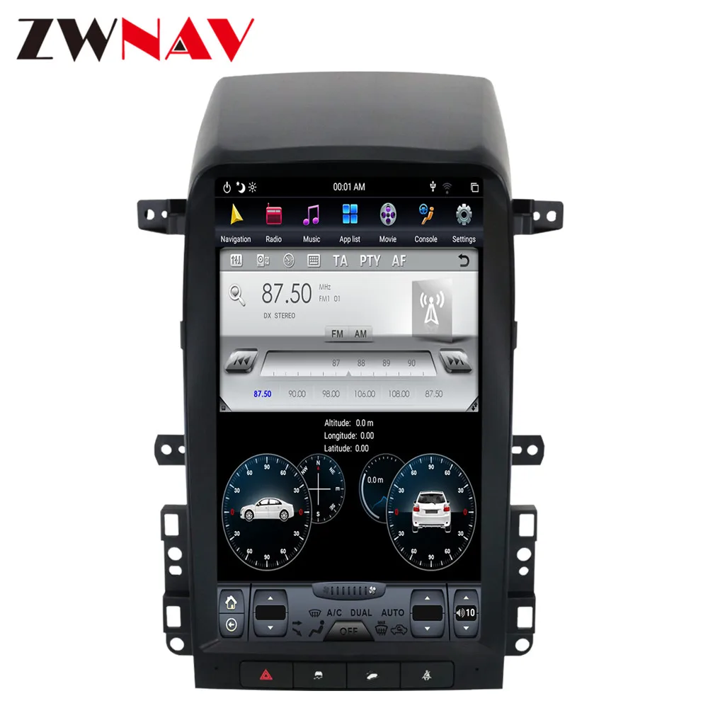 13," Android 9 64+ 4G Tesla с DSP Carplay автомобильный мультимедийный плеер для Chevrolet Captiva 2007-2012 Авто Стерео gps навигация