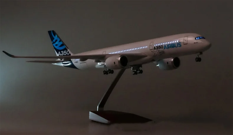 Avião para a Coleção Luz e Roda Escala Avião Airbus A350 Protótipo Xwb Companhia Aérea Modelo w Diecast Plástico Resina 47 cm 1 - 142 10 a350 protótipo xwb companhia aérea modelo w