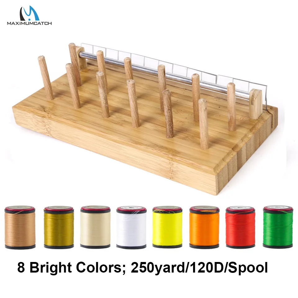 MaximumcatchNatureWoodFlyTyingThreadSpoolStandTyingRibRunner
