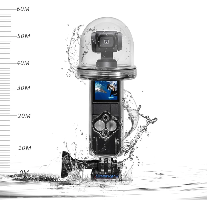 DJI OSMO Карманный 60 м водонепроницаемый чехол для дайвинга защитная оболочка крышка водонепроницаемость погружение чехол для OSMO карманные аксессуары