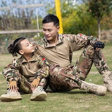 Мужские военные армейские коматные форменные штаны и рубашки костюм Мультикам для уличных военных тренировок