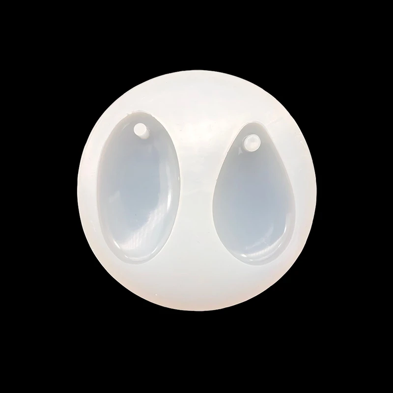 1pcs Oval Water Drop Pendants Epoxy Resin Silicone Mold DIY Jewelry Necklace Pendant Making Tool Crafts Mirror UV Charms