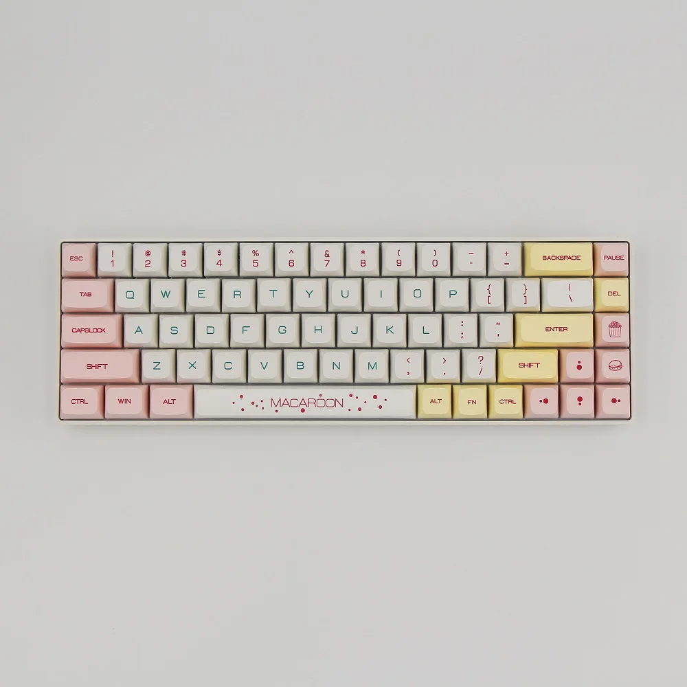 129 Key PBT Keycap DYE-SUB XDA Profile Macaron Keycap Theme  Personalized Minimalist Keycap For Mechanical Keyboard MX Switch