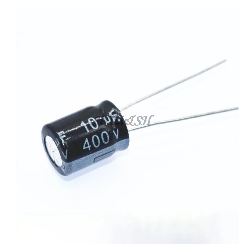10PCS Higt quality 400V10UF 10*13mm 10UF 400V 10*13 Electrolytic capacitor | Электронные компоненты и
