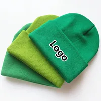 Custom Logo Knitted Beanie Hat - Unisex Winter Skullcap for Men & Women - 25 Color Options - Embroidery, Sport, Elastic Skullies, Gorras