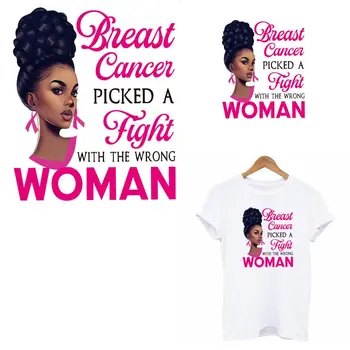 

Beautiful Afican Girl Thermo Heat Transfer Sticker On Clothes DIY A-level Washable Iron On Patches For Clothing Black Girl Patch