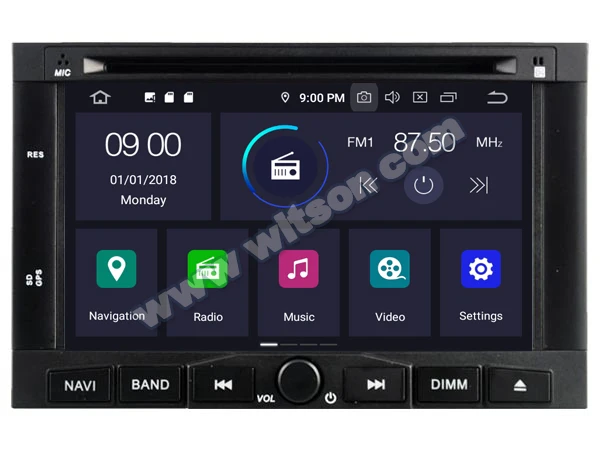 WITSON Android 9,0 Восьмиядерный 4G ram+ 64G rom автомобильный dvd-плеер для PEUGEOT 3008/5008 2009-2011 DVD НАВИГАЦИЯ gps