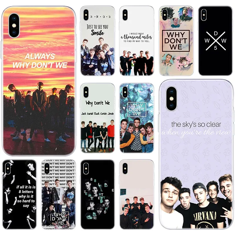 

Hot Why Dont Do Not We WDW Soft Silicone Case for Apple iPhone 11 Pro XS MAX X XR 7 8 Plus 6 6s Plus 5 5S SE Fashion Cover