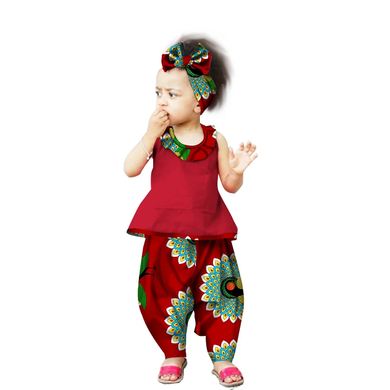 Robe Africaine African Clothing Traditional African For Direct Selling New Children Cotton Girls suit
