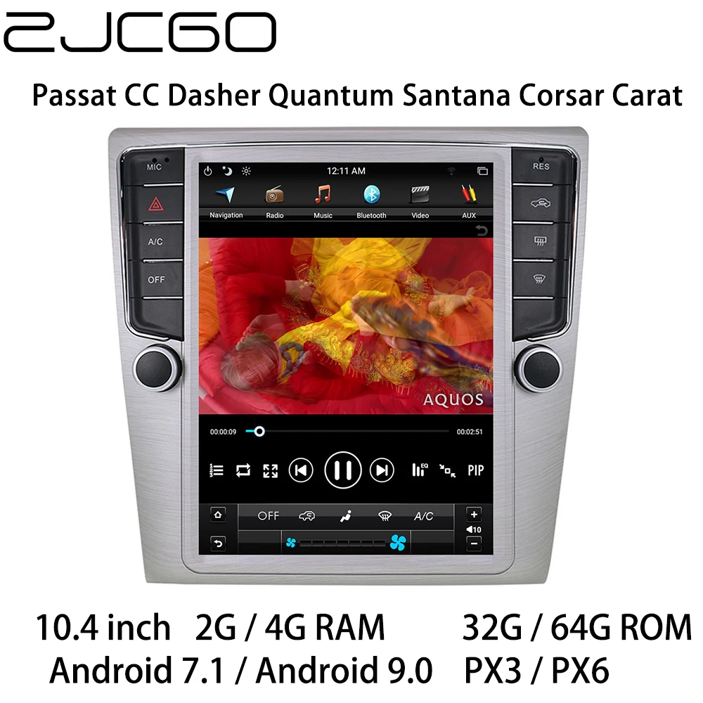 

Car Multimedia Player Stereo GPS DVD Radio Navigation Android Screen for Volkswagen VW Passat CC Dasher Quantum Santana Corsar