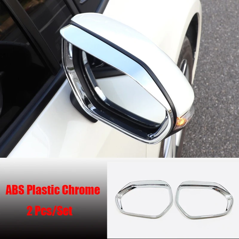 ABS-Chrome-Carbon-fibre-For-Toyota-Yaris-2020-2021-Side-Car-rearview-mirror-block-rain-eyebrow