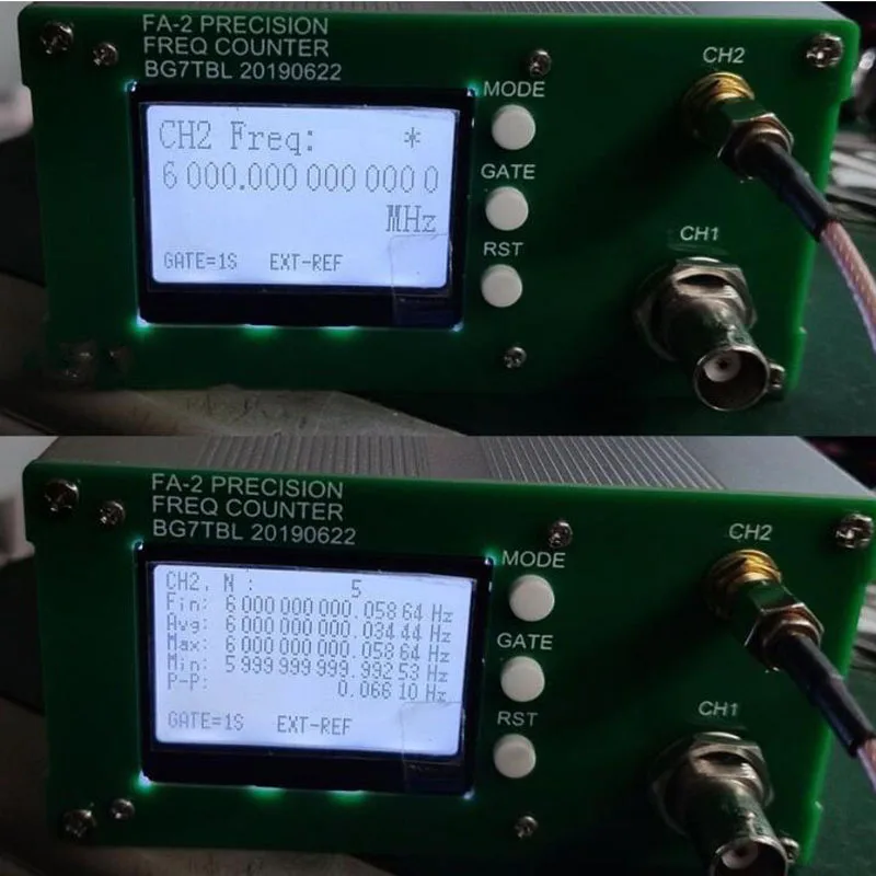 Lusya FA-2 1Hz-6 ГГц счетчик частоты комплект частотомер статистических Функция 11 бит/сек с Мощность адаптер T1038