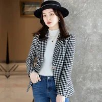 Women Spring and Autumn 2021 New Elegant Slim Fit Small Short High-Grade Suit Jacket fall suit blazer winter clothes women