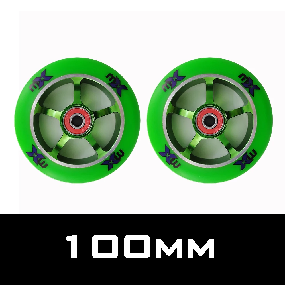 Scooter Wheels 2 pcs/lot Aluminum Alloy Scooter Wheel Bearings