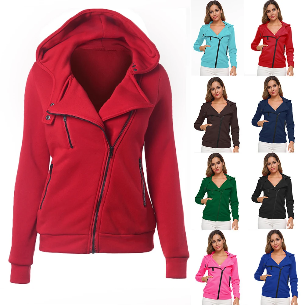2020 женские толстовки на молнии Женские кофты с длинным рукавом перемычка Hoody
