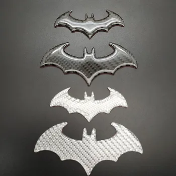 

Car Stickers Carbon fiber carbon fiber pattern rubber Bat Auto Logo Car Styling Batman Badge Emblem Motorcycle Car Accessories
