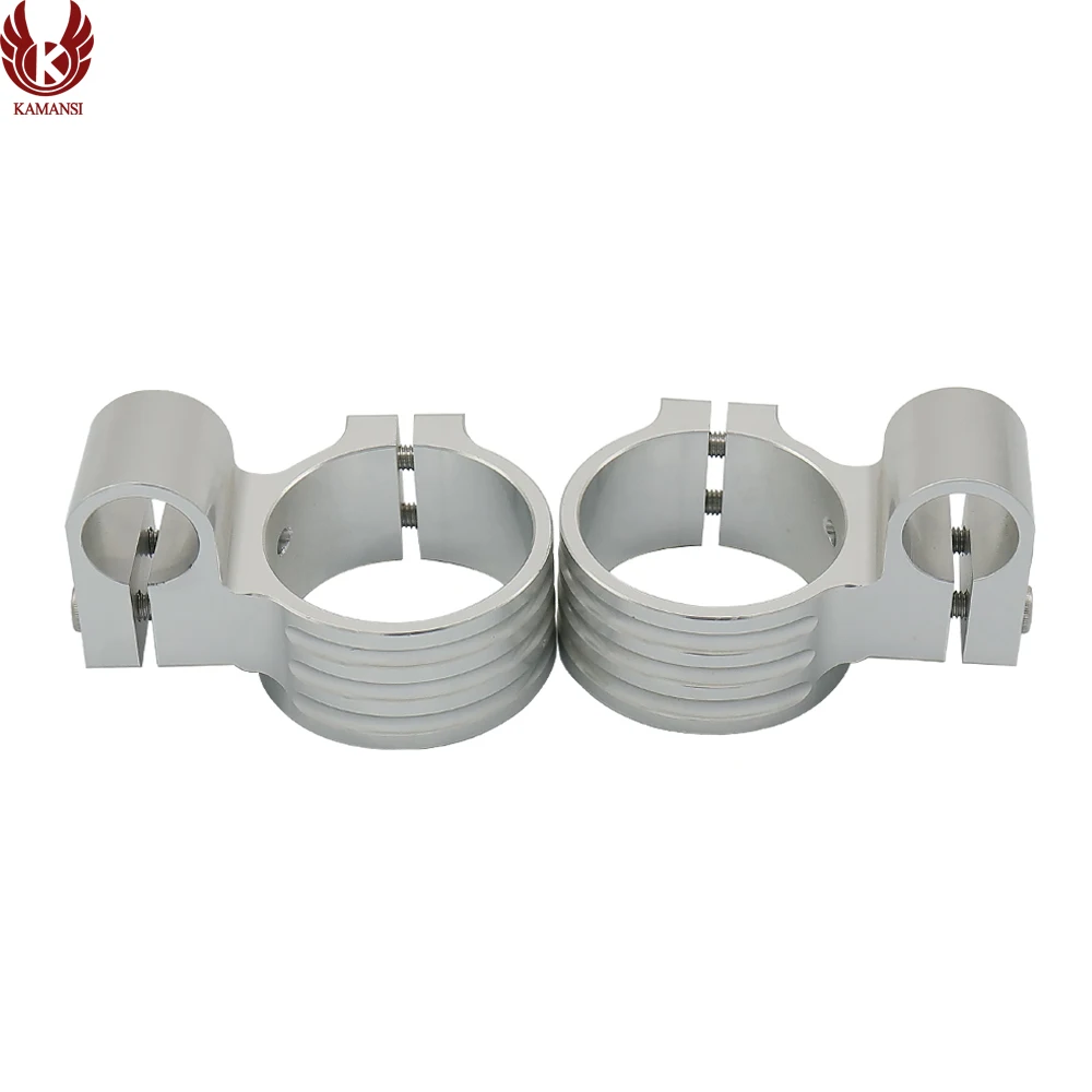 Универсальный 7/" 22 мм Серебряный 31-54 мм руль с зажимом на руль для мотоциклов зажим на головках вилка съемный руль