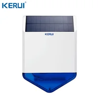 KERUI-sirena Solar inalámbrica SJ1 para exteriores, sistema de alarma GSM, Flash estroboscópico de seguridad, impermeable, antimanipulación