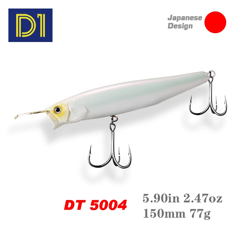 

D1 Riser Bait fishing lures 2020 150mm 77g saltwater fishing sinking surface Popper heavy body casts long fake lures DT5004