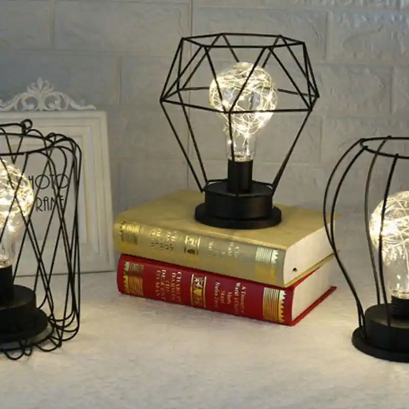 wire bedside lamp
