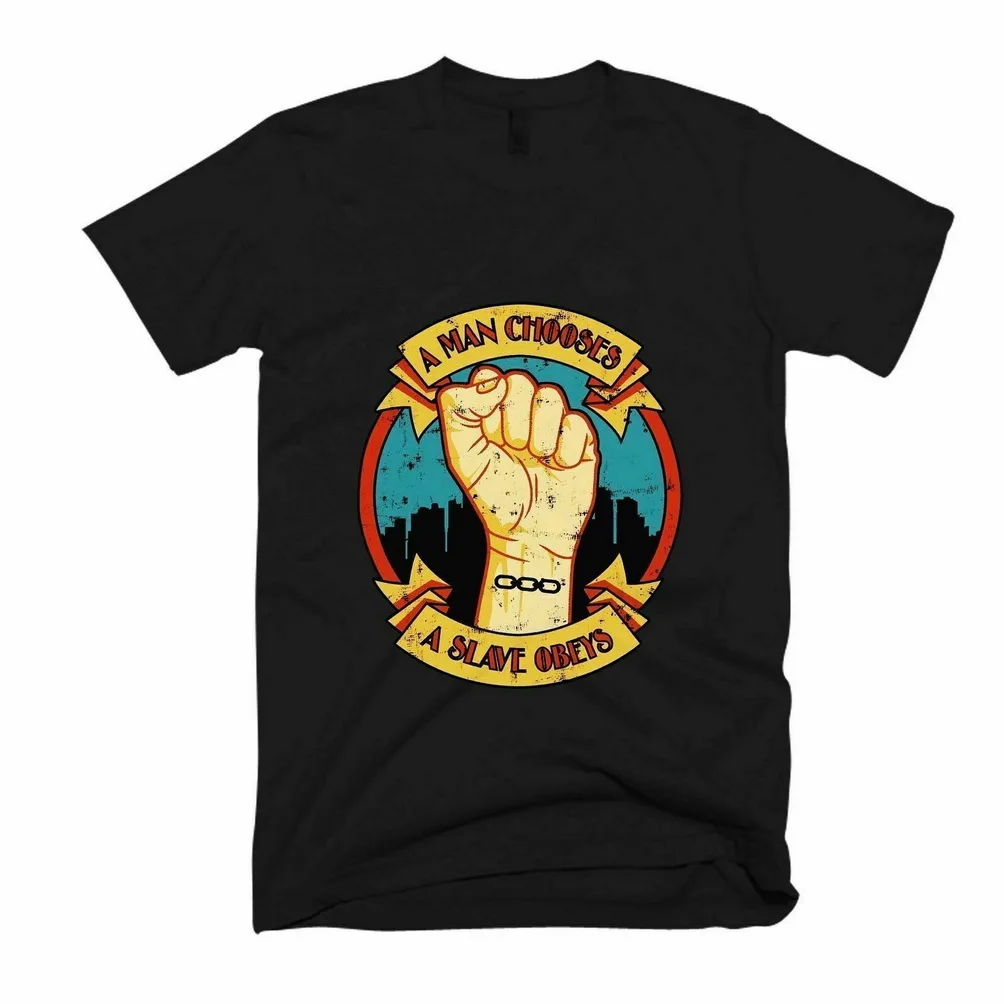 Новая женская рубашка Bioshock Rapture A Slave Obeys Men'S размеры США S-Xxxl Zm1 одежда футболка |