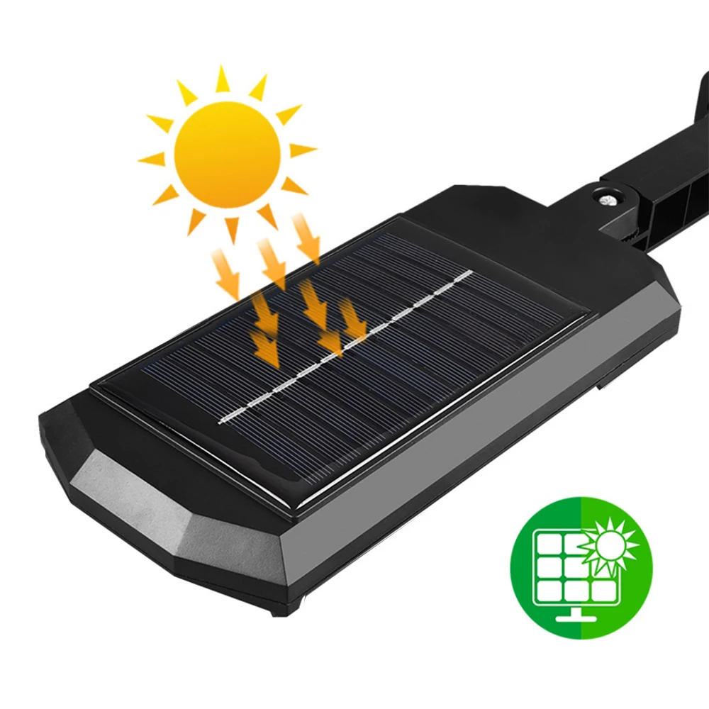 Solar Sensor Wall Lamp 3 Modes Bright LED New Outdoor Garden Lighting Street Lamps Waterproof Sunlight  With Remote Control