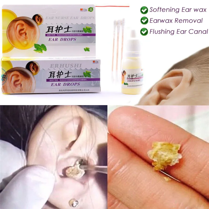 Ухо жидкий острый отит капли китайская травяная медицина для ушей в ушах глухота больное здоровье забота 10 г
