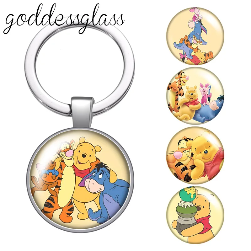 Брелок с кабошоном из мультфильма Винни-пух и друзья | Украшения аксессуары