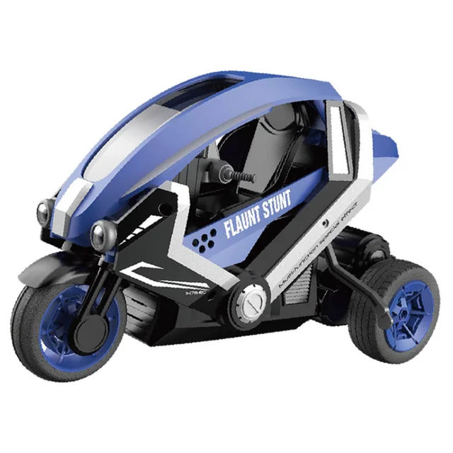 2.4G RC Car Remote Control Stunt Motorcycle Children's Electric Racing Motorbike with Cool Light Toys for Children Boy Gift 2