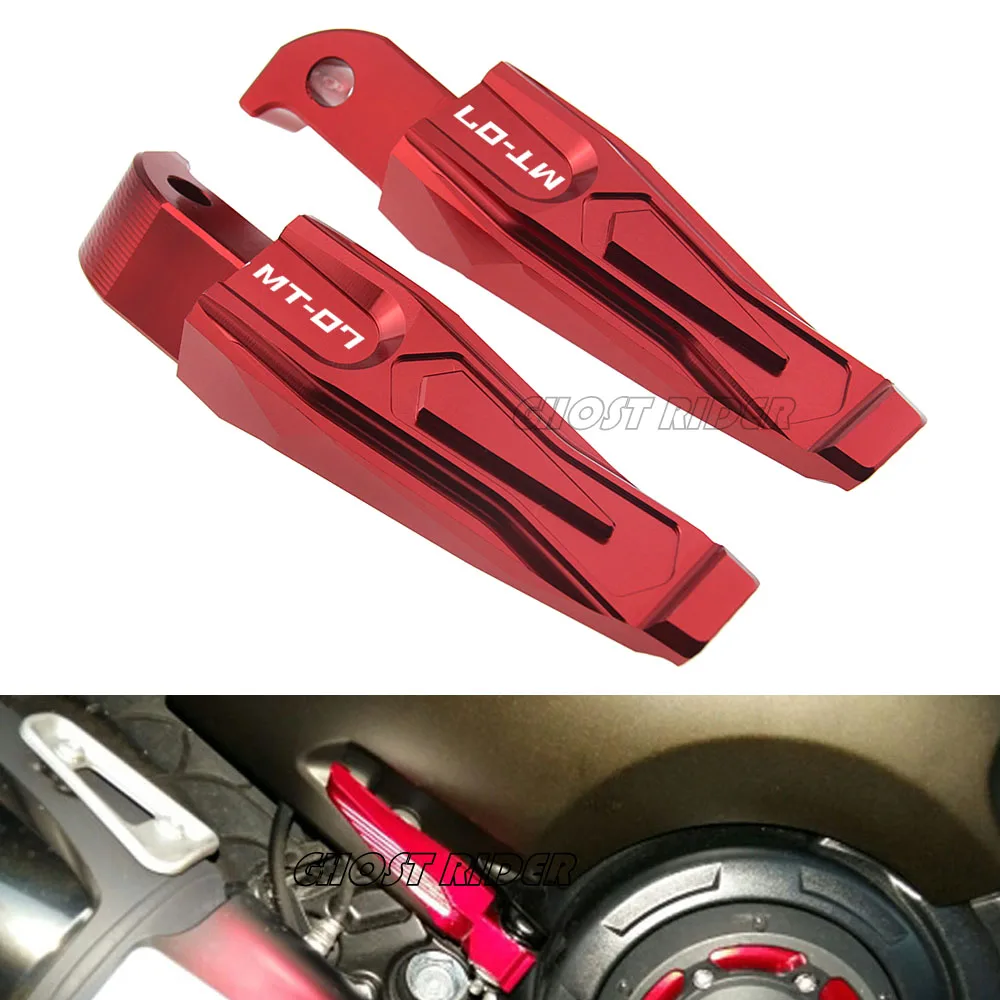 For YAMAHA MT07 mt-07 2013 Motorcycle CNC Accessories Rear Passenger Foot Peg Footrests