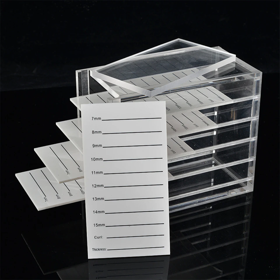 5 Layers Clear Eyelash Storage Box Acrylic Individual False Eyelashes Extension Display Container Makeup Organizer Tools 5 Layers Clear Eyelash Storage Box Acrylic Individual False Eyelashes Extension Display Container Makeup Organizer Tools