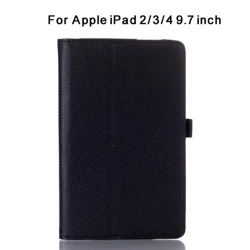 For iPad 234-black Стенд кожаный чехол для iPad Air 1 4 3 2/iPad Air 1 2 3 /i Pad 9,7/Pro 10,5 раза смарт кожаный чехол из ПУ кожи для iPad1 A1337 A1395 чехол - Цвет: For iPad 234-black